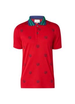 gucci polo met tijgerdessin en ribgebreide kraag|Gucci Poloshirt Met Gestreepte Kraag .